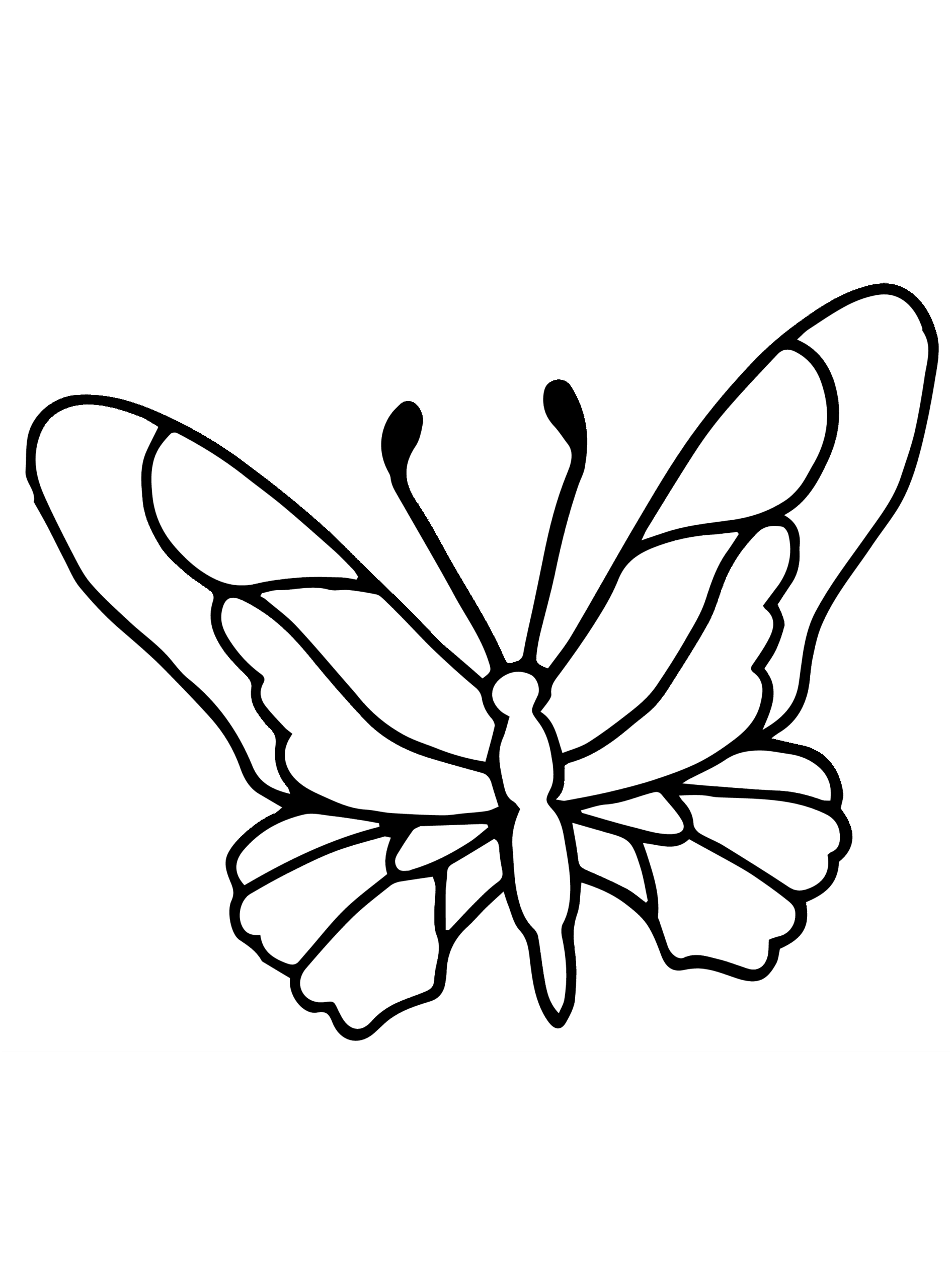 Printable Butterflies To Color Prntbl concejomunicipaldechinu gov co