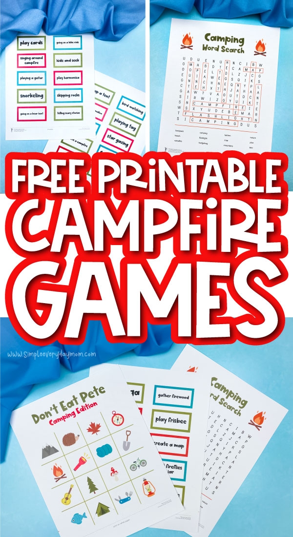Printable Campfire Games For Kids Freebie
