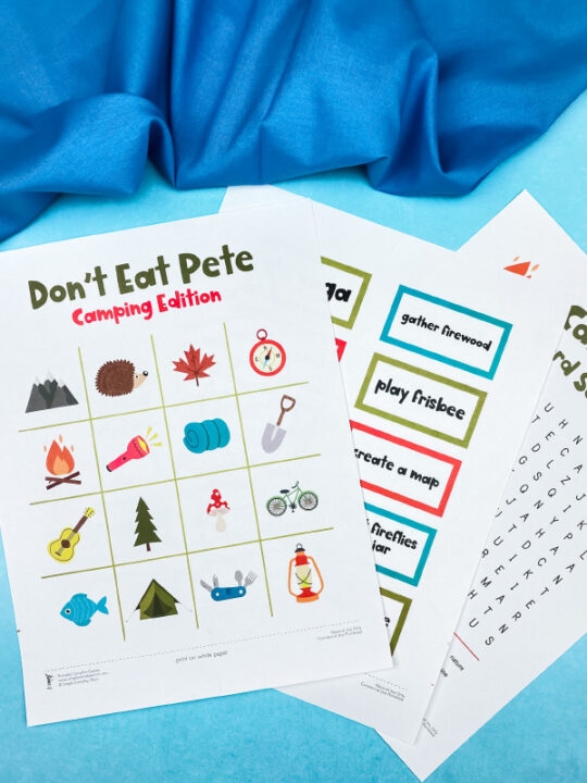 Printable Campfire Games For Kids Freebie 