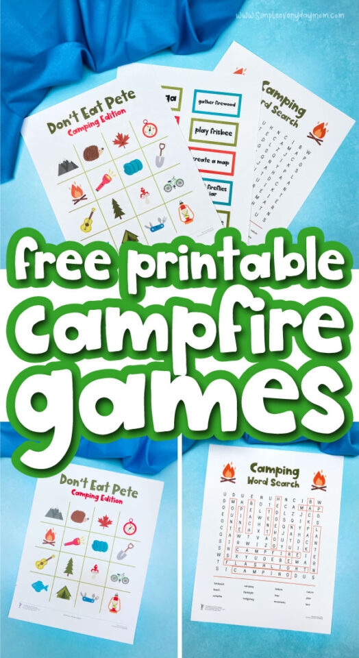 Printable Campfire Games For Kids Freebie 