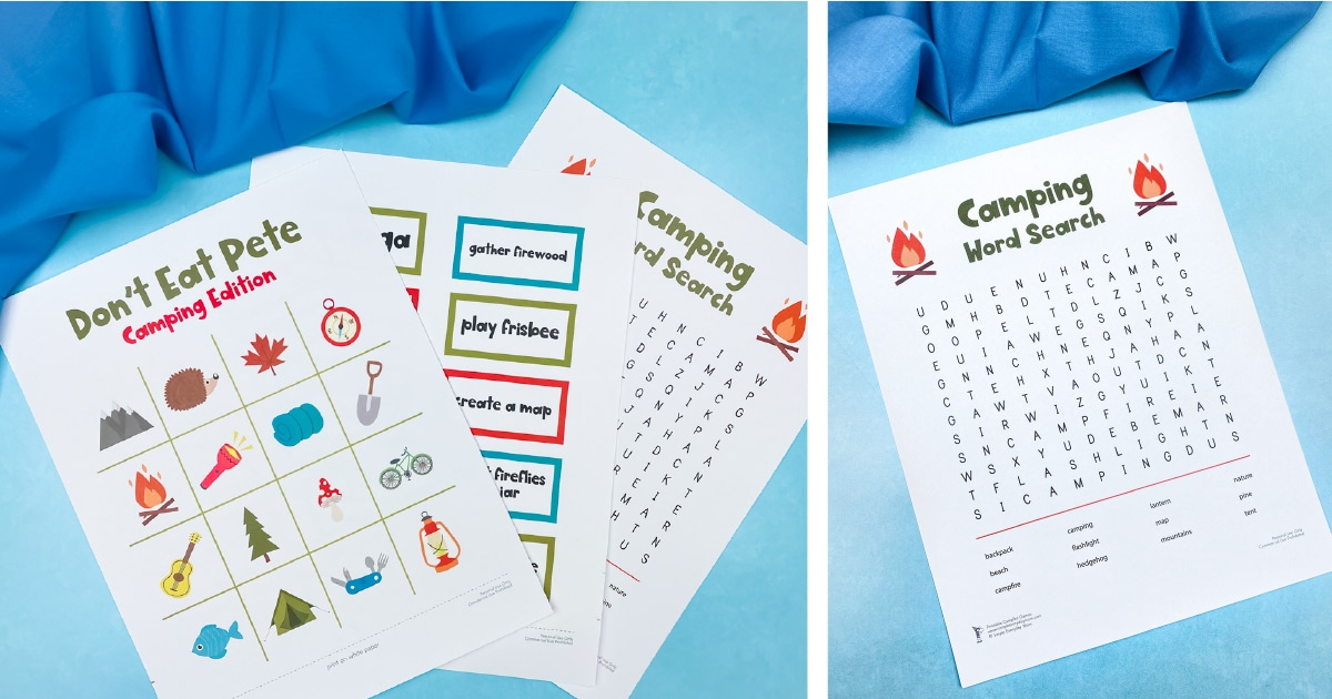 Printable Campfire Games For Kids Freebie 