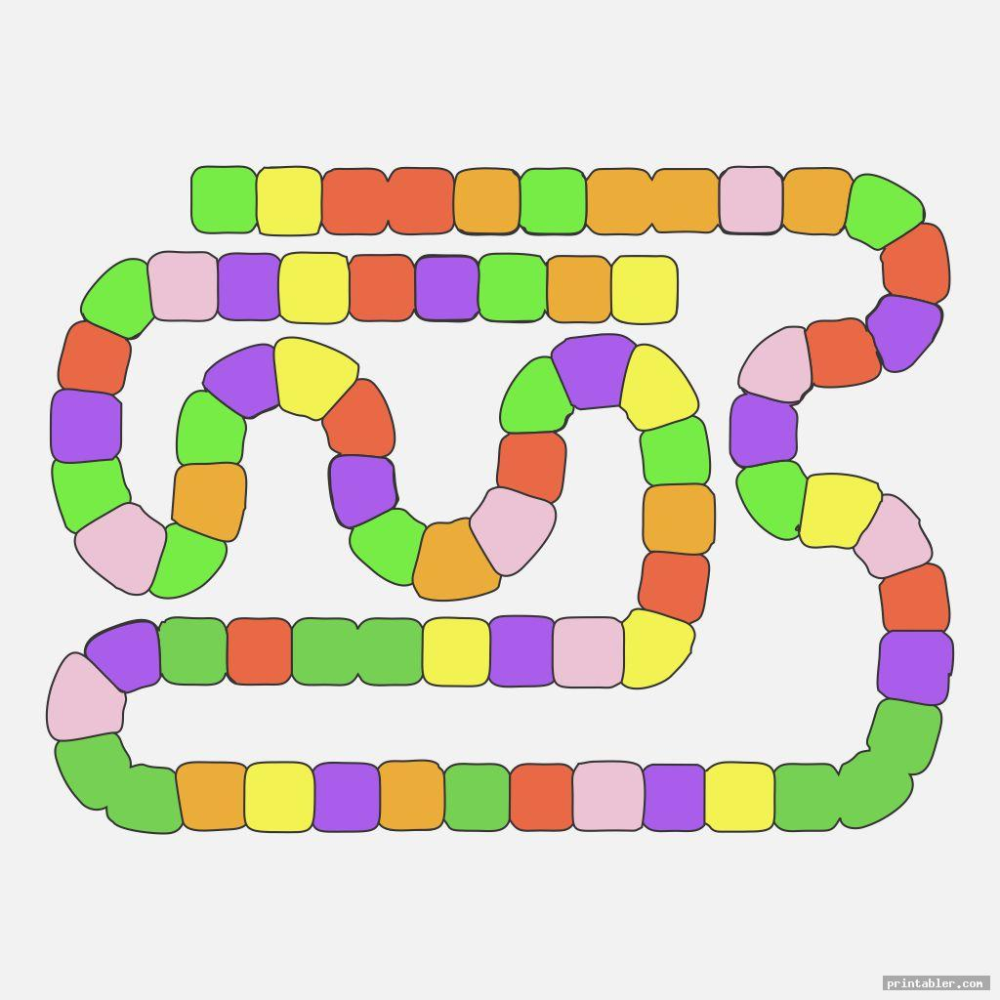 Printable Candyland Game Board Template DRCullings Templates