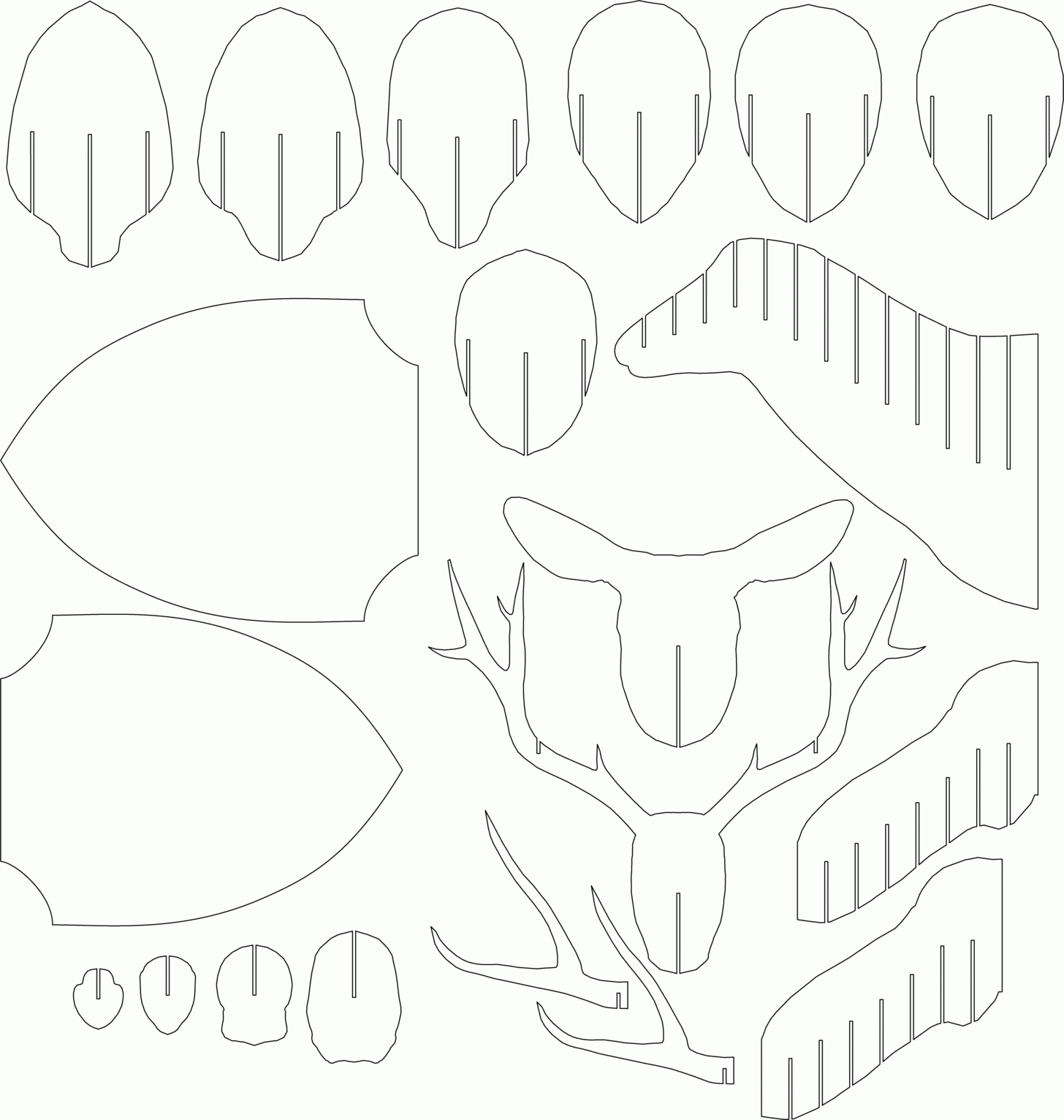 Printable Cardboard Animal Heads Templates