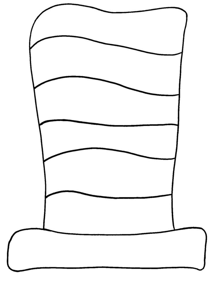 Printable Cat In The Hat Hat Template Content Calendar Template