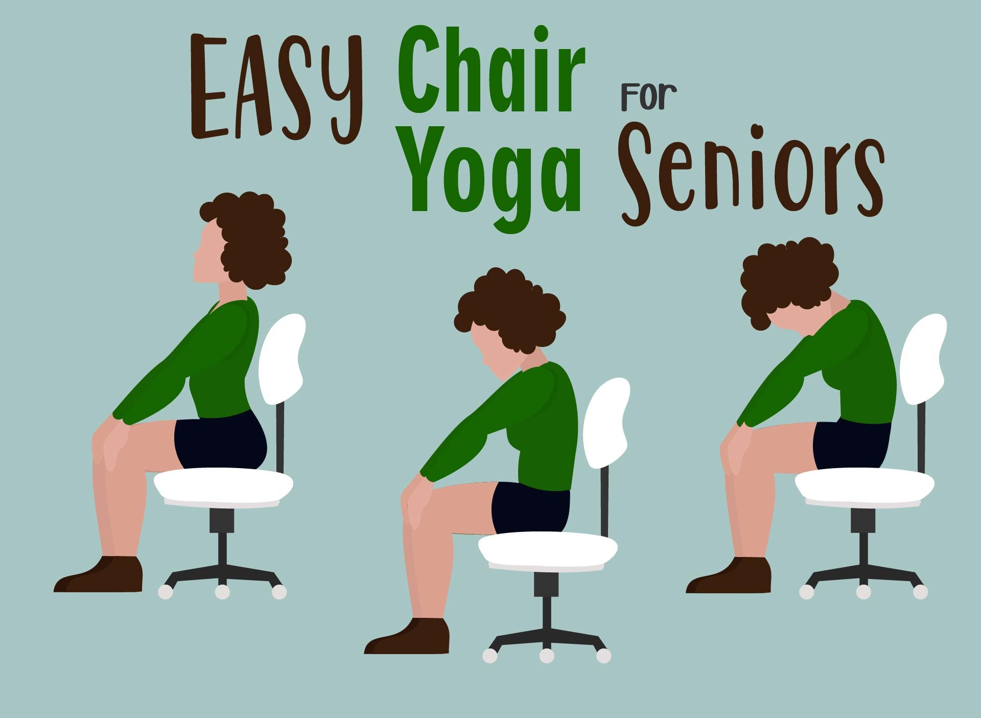 printable chair yoga for seniors with pictures