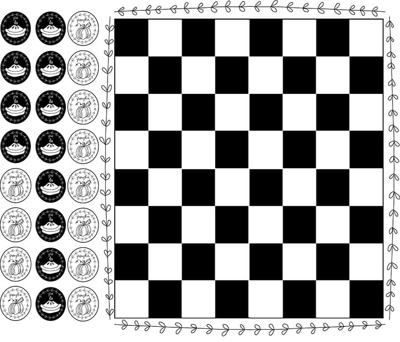 free printable checkerboard game