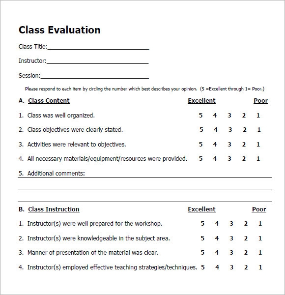 Printable Childbirth Class Evaluation Form Printable Forms Free Online