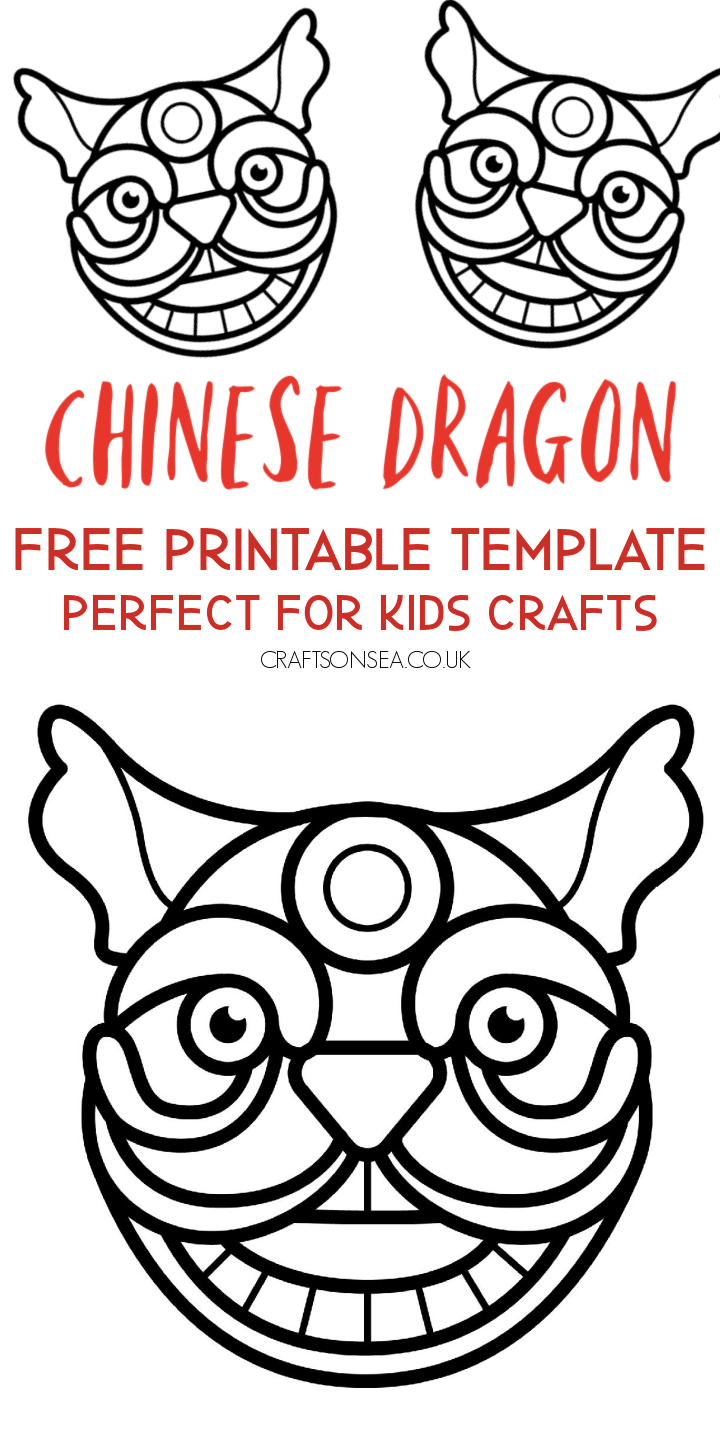 Printable Chinese Dragon Craft Template