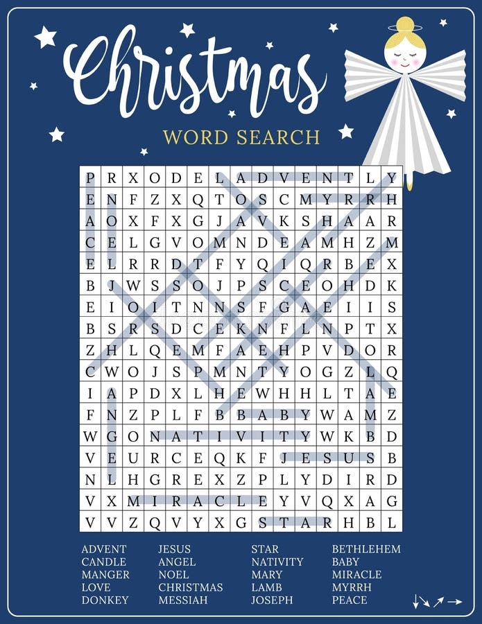 Printable Christian Christmas Word Search Word Search Maker