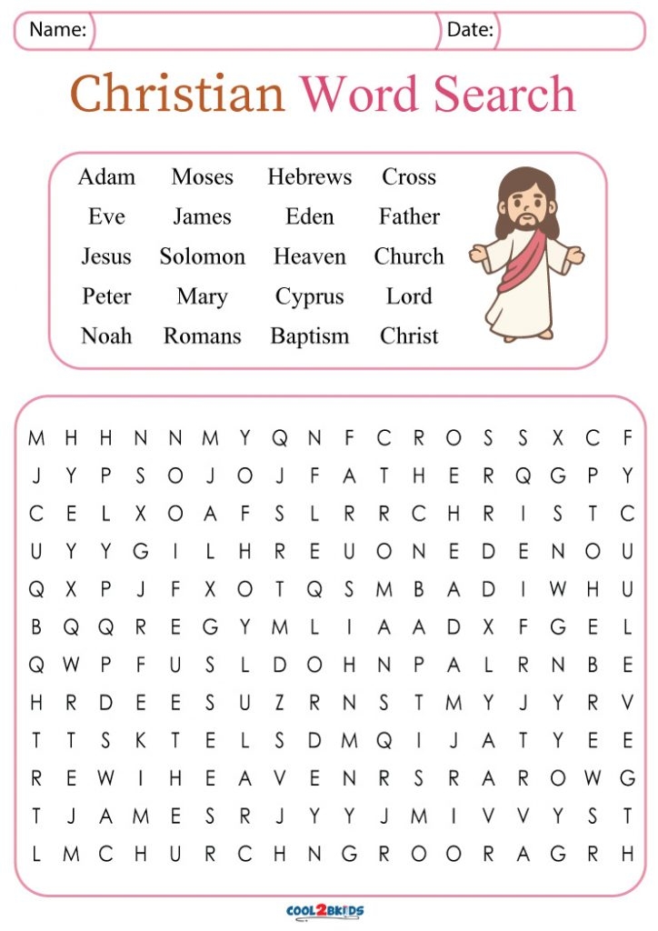 free printable chrisitian games for children about mirrors