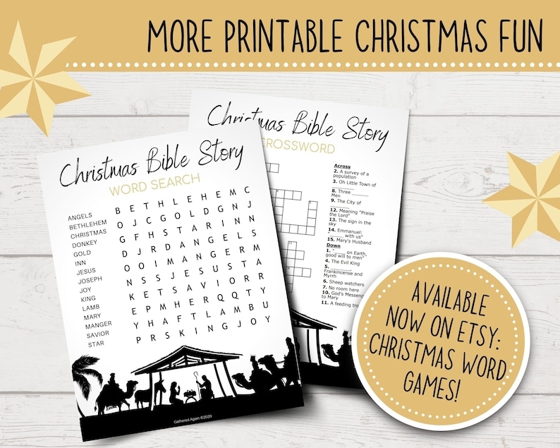 free printable christmas bible games