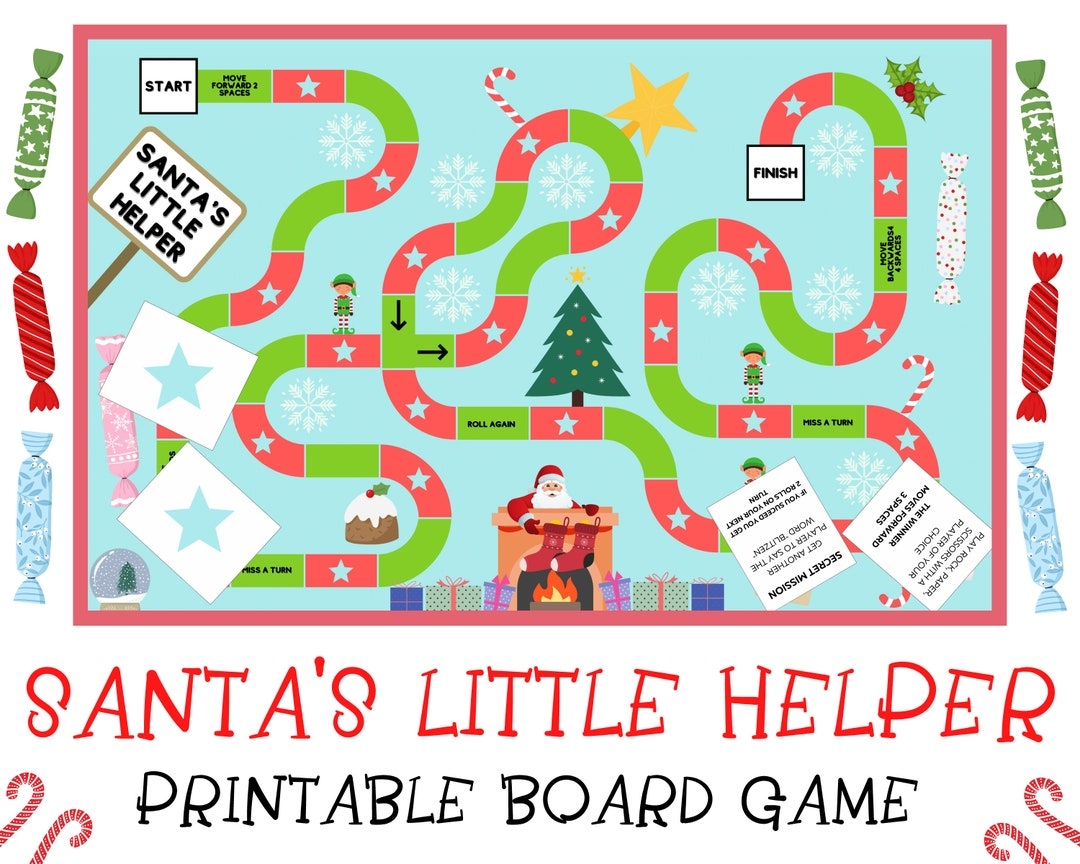 free printable christmas board game