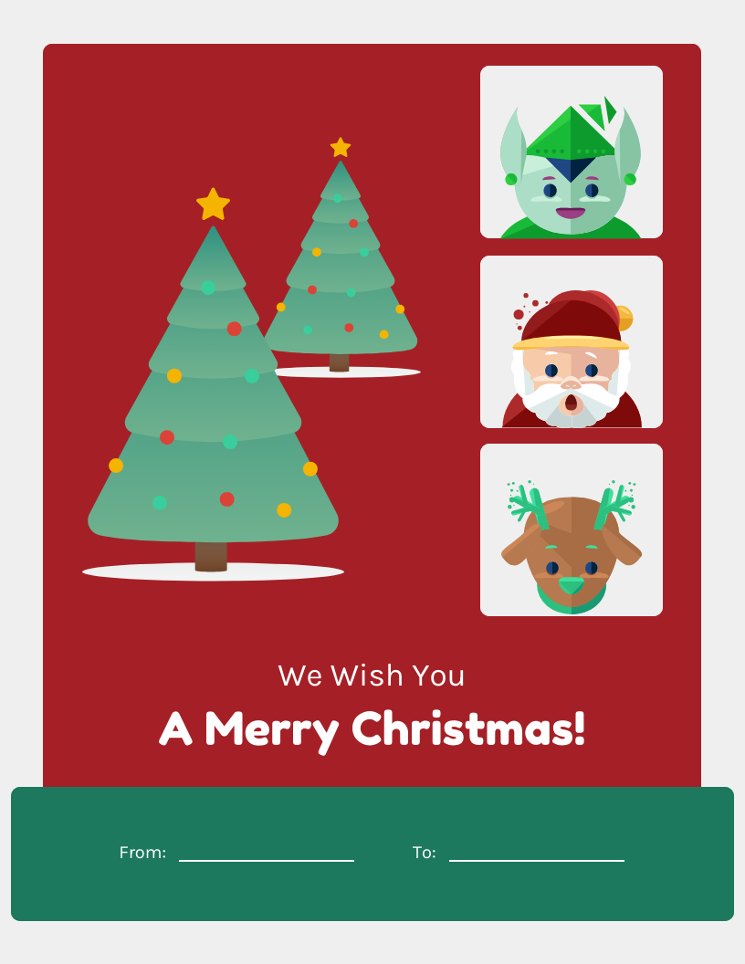 christmas cards printable templates