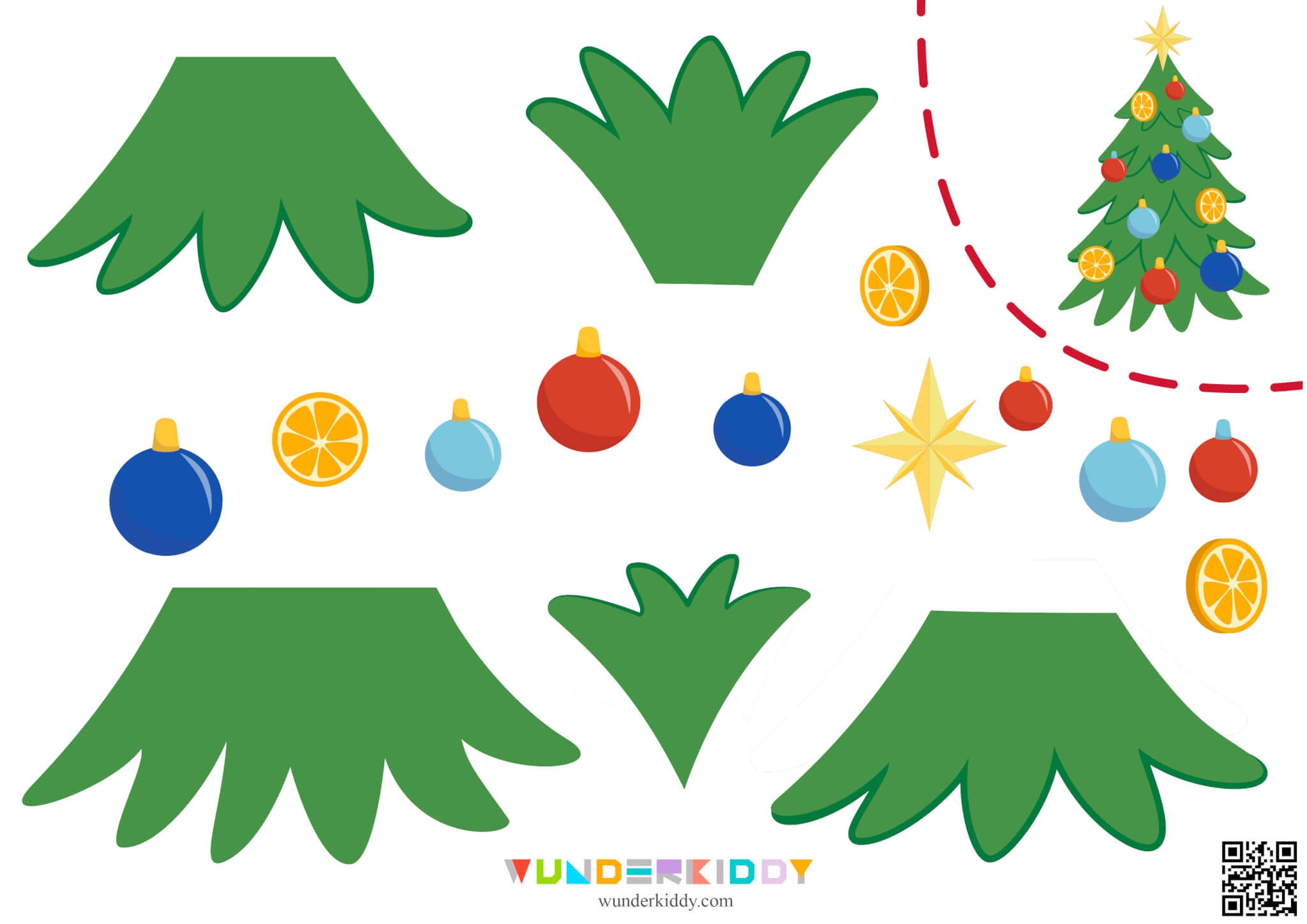 Printable Christmas Cut And Glue Activity For Kids