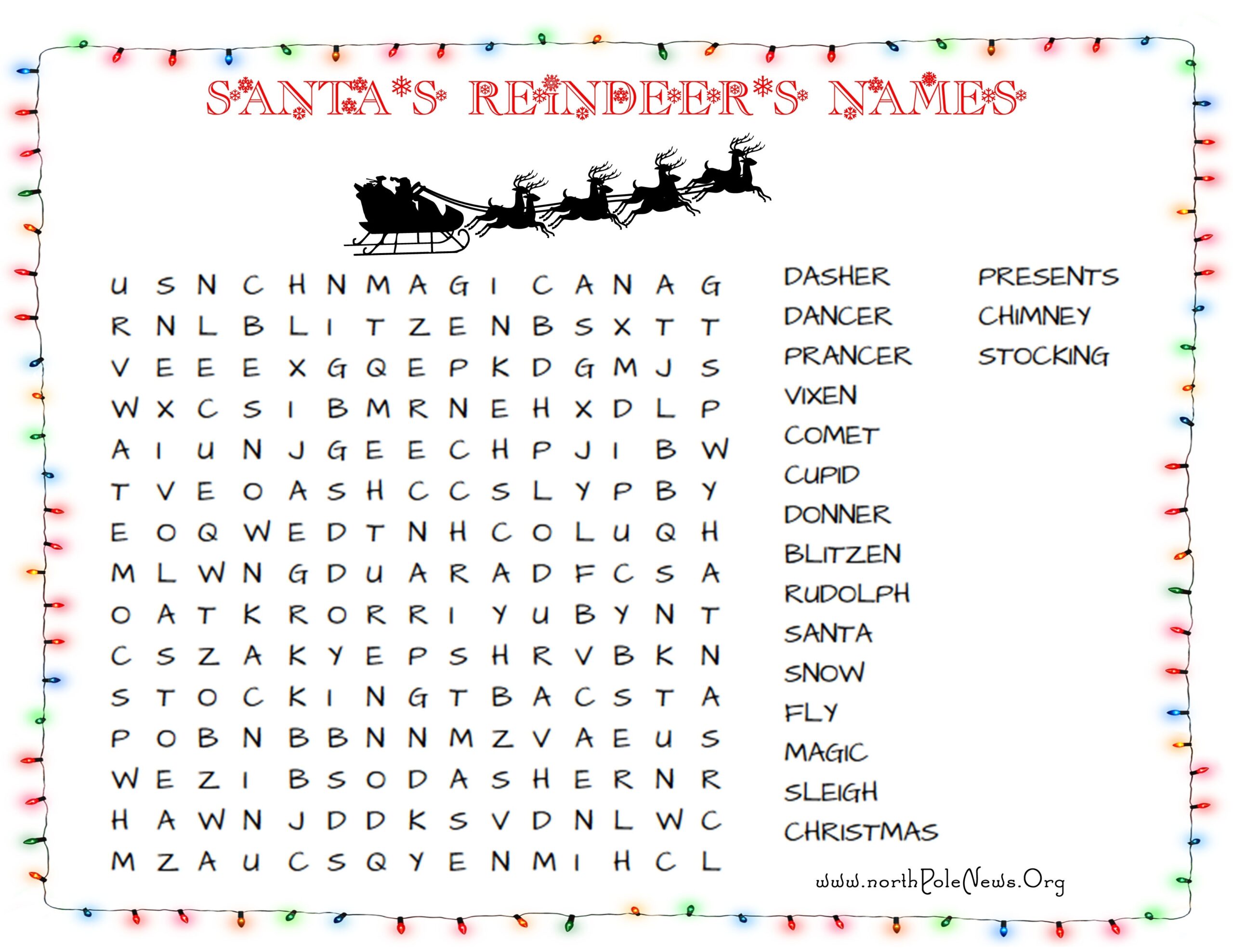 Printable Christmas Word Search For Kids Adults Happiness Is Free