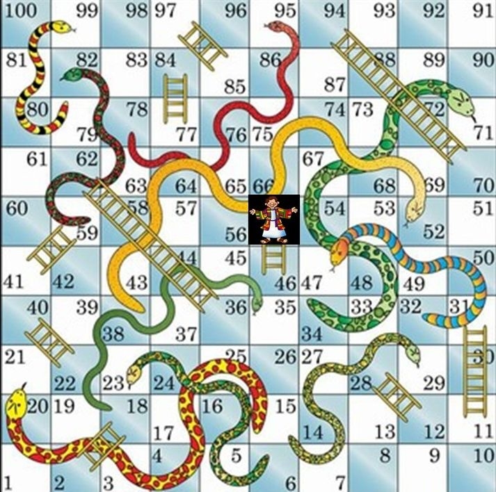 free printable chutes and ladders game board