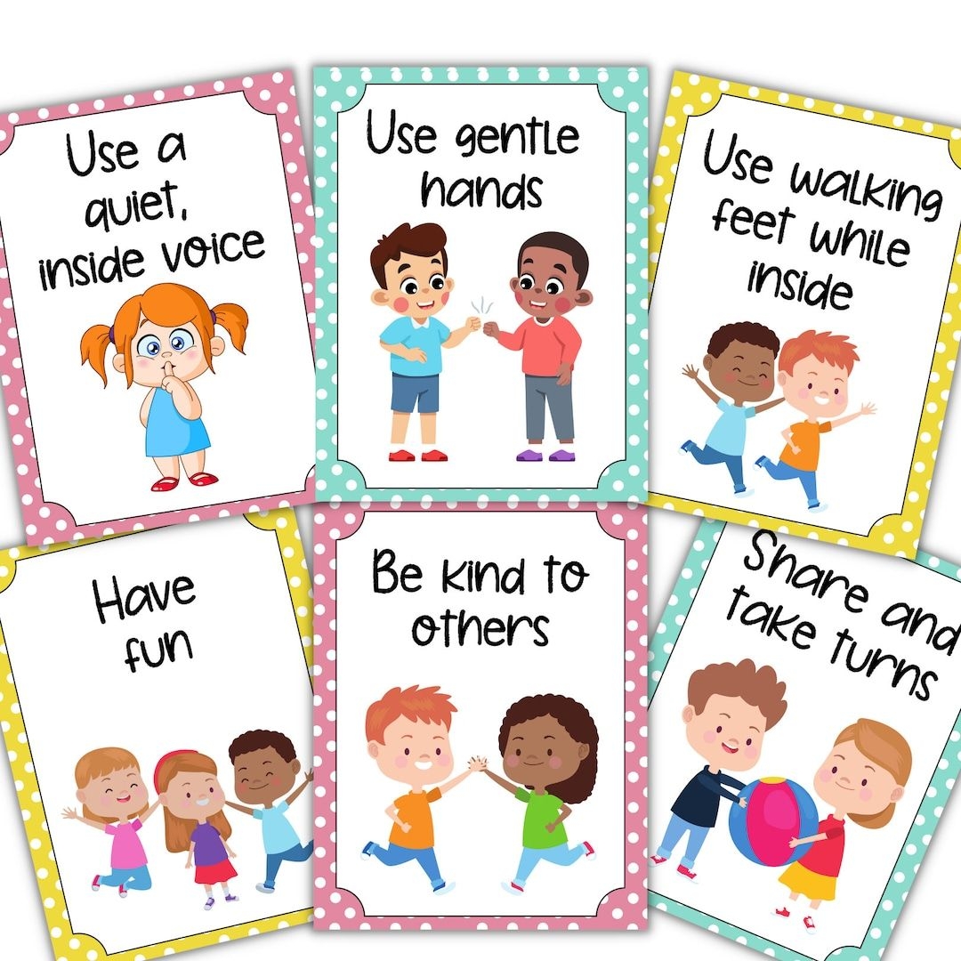 Printable Classroom Rules Download PDF Daycare Rules Classroom Rules