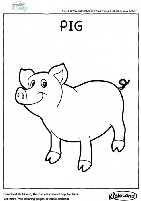 farm animals pictures printable
