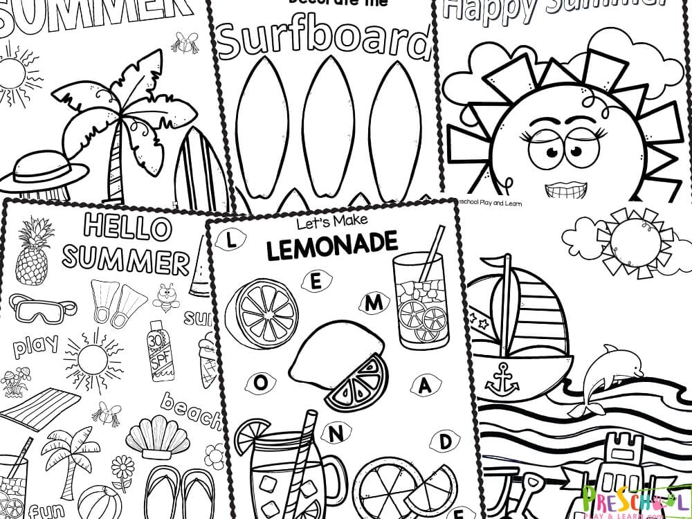 Printable Coloring Pages For Summerfotorama Png Infoupdate