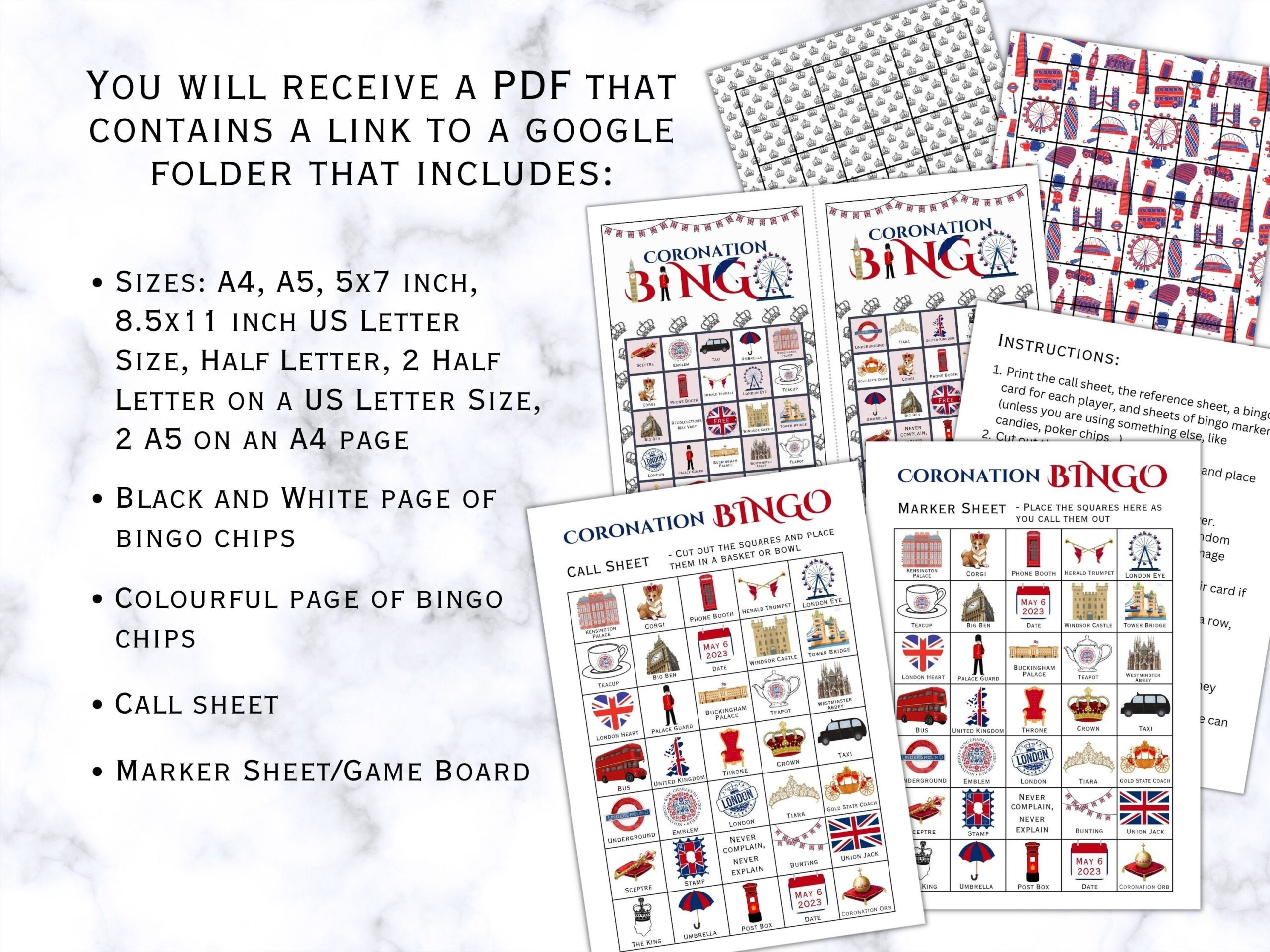 Printable Coronation Games Royal Coronation Games Royal Etsy