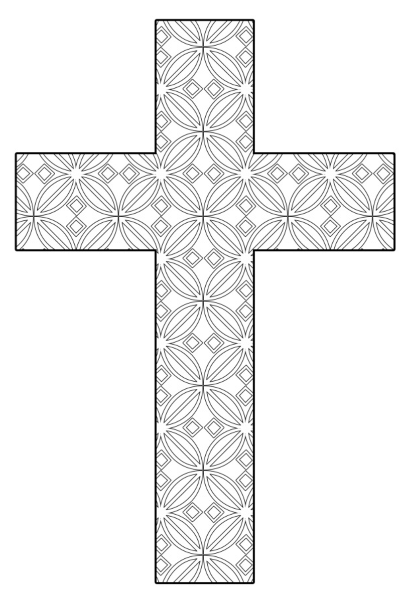 Printable Cross Coloring Sheets