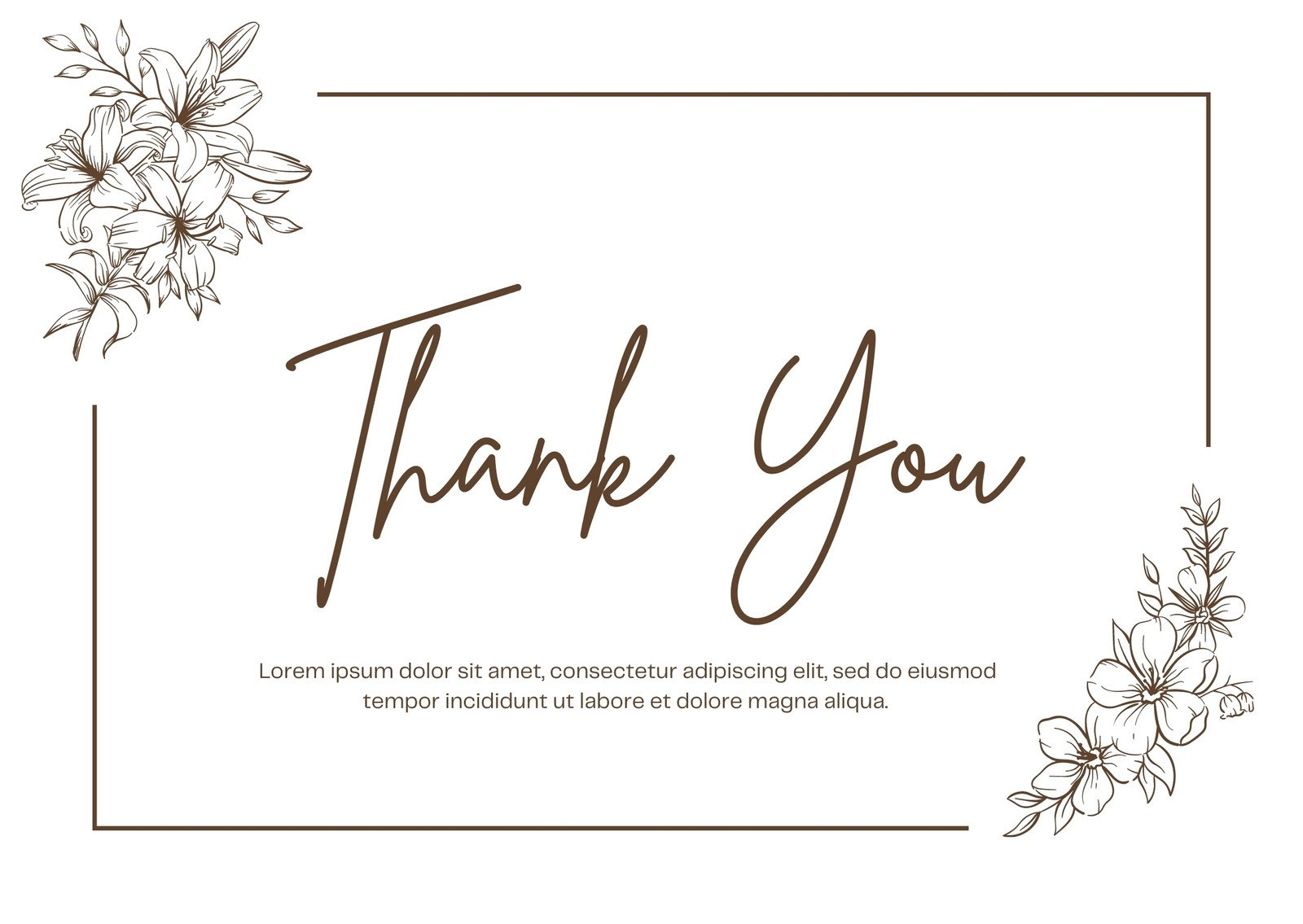 Printable Customizable Thank You Card Templates Canva 50 OFF