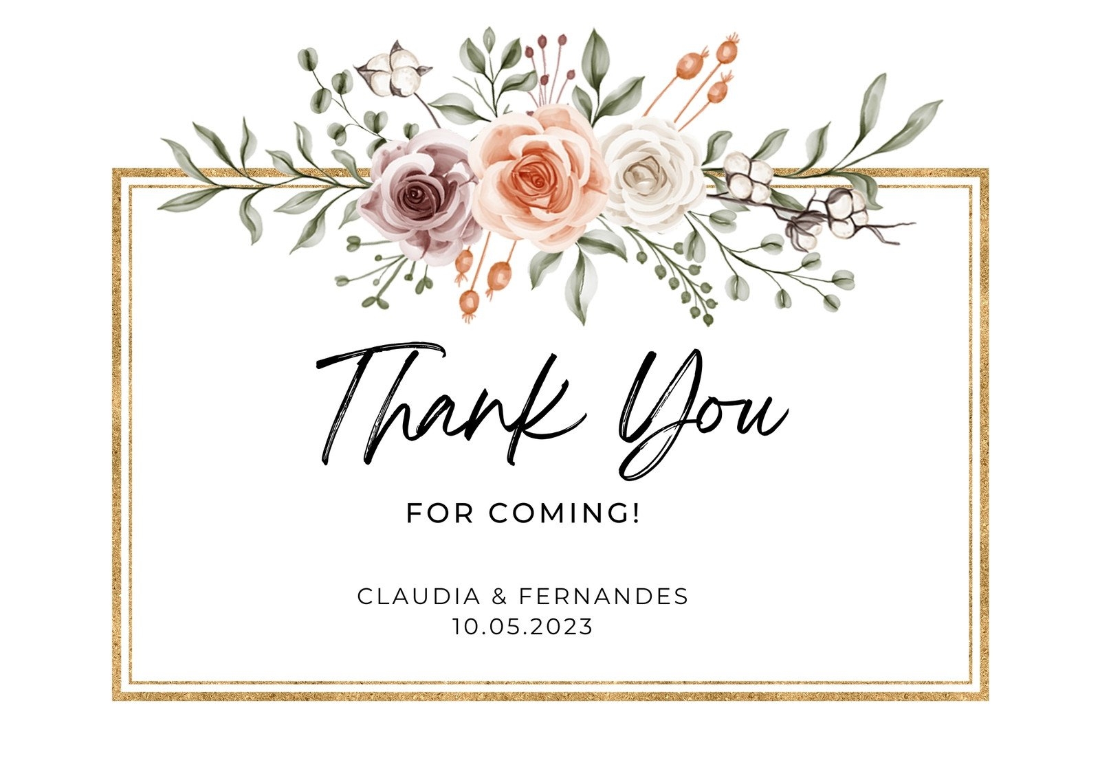 thank you cards free printable templates