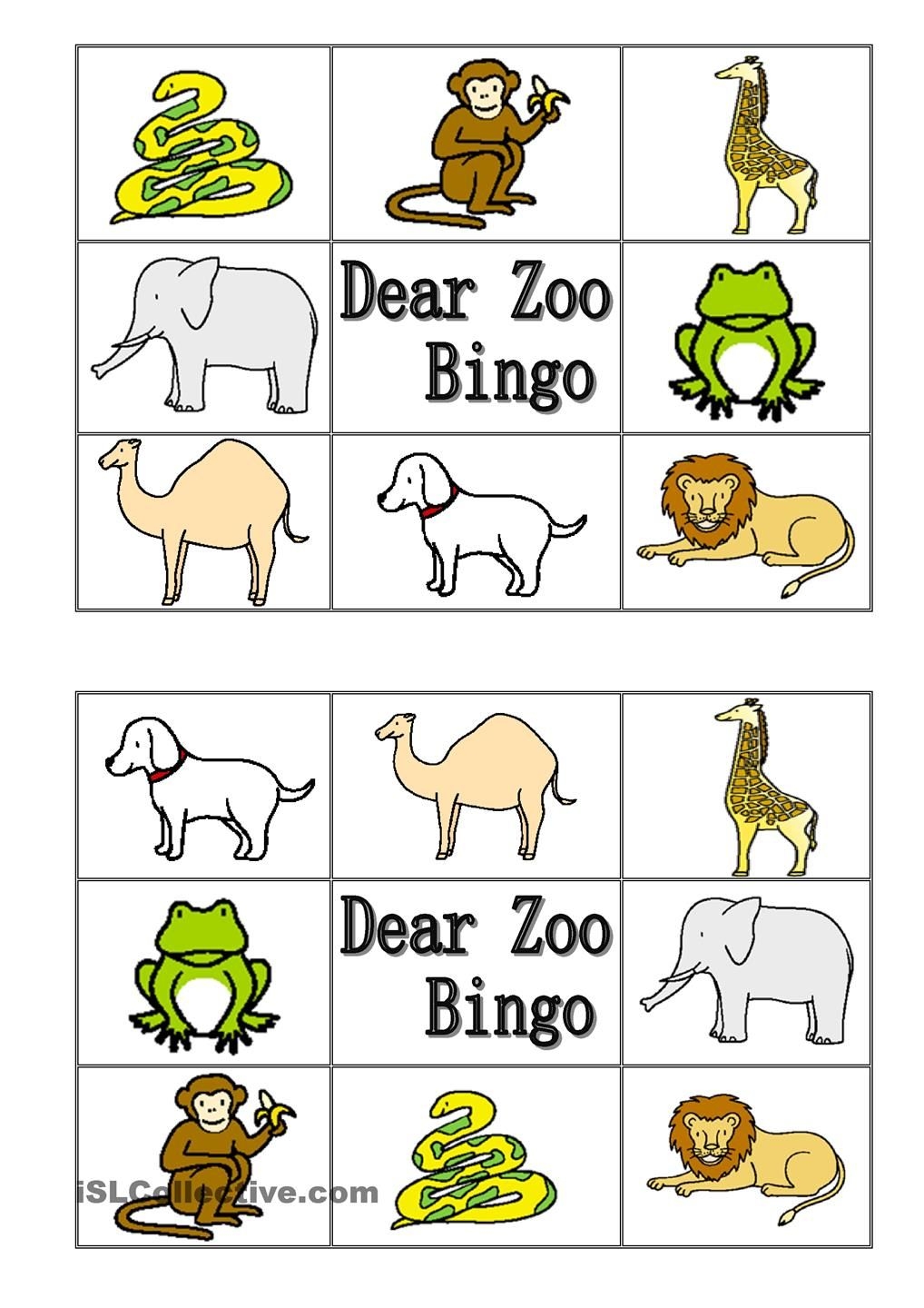 Printable Dear Zoo Activities Printable Word Searches