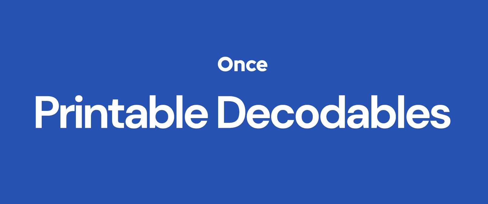 Printable Decodables