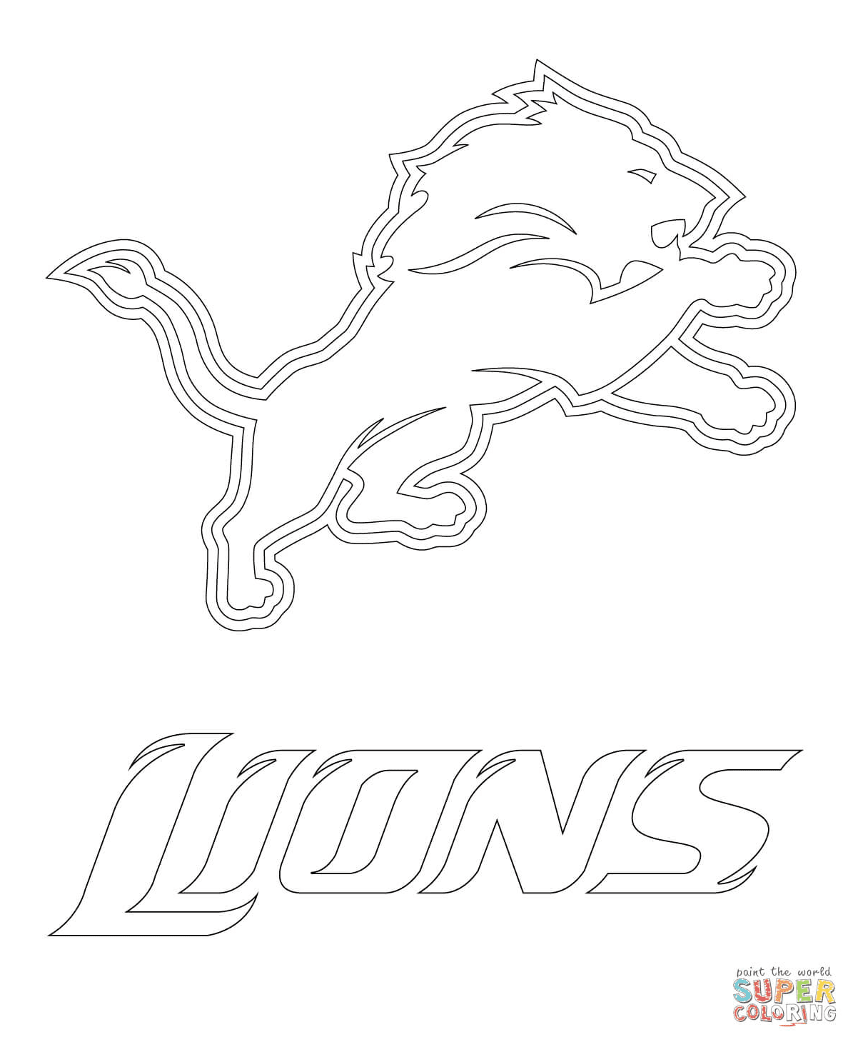 Printable Detroit Lions Logo Printable World Holiday The Best Porn 