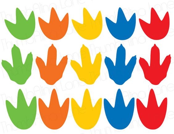 Printable Dinosaur Footprints ClipArt Best