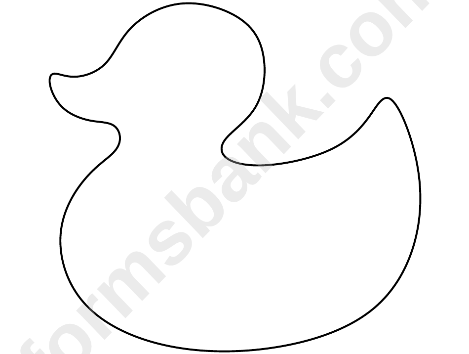 duck craft template printable