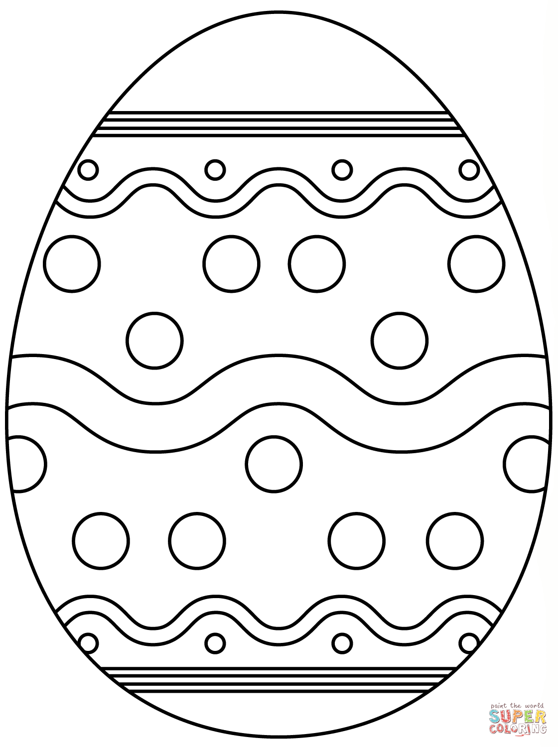 easter egg picture printable