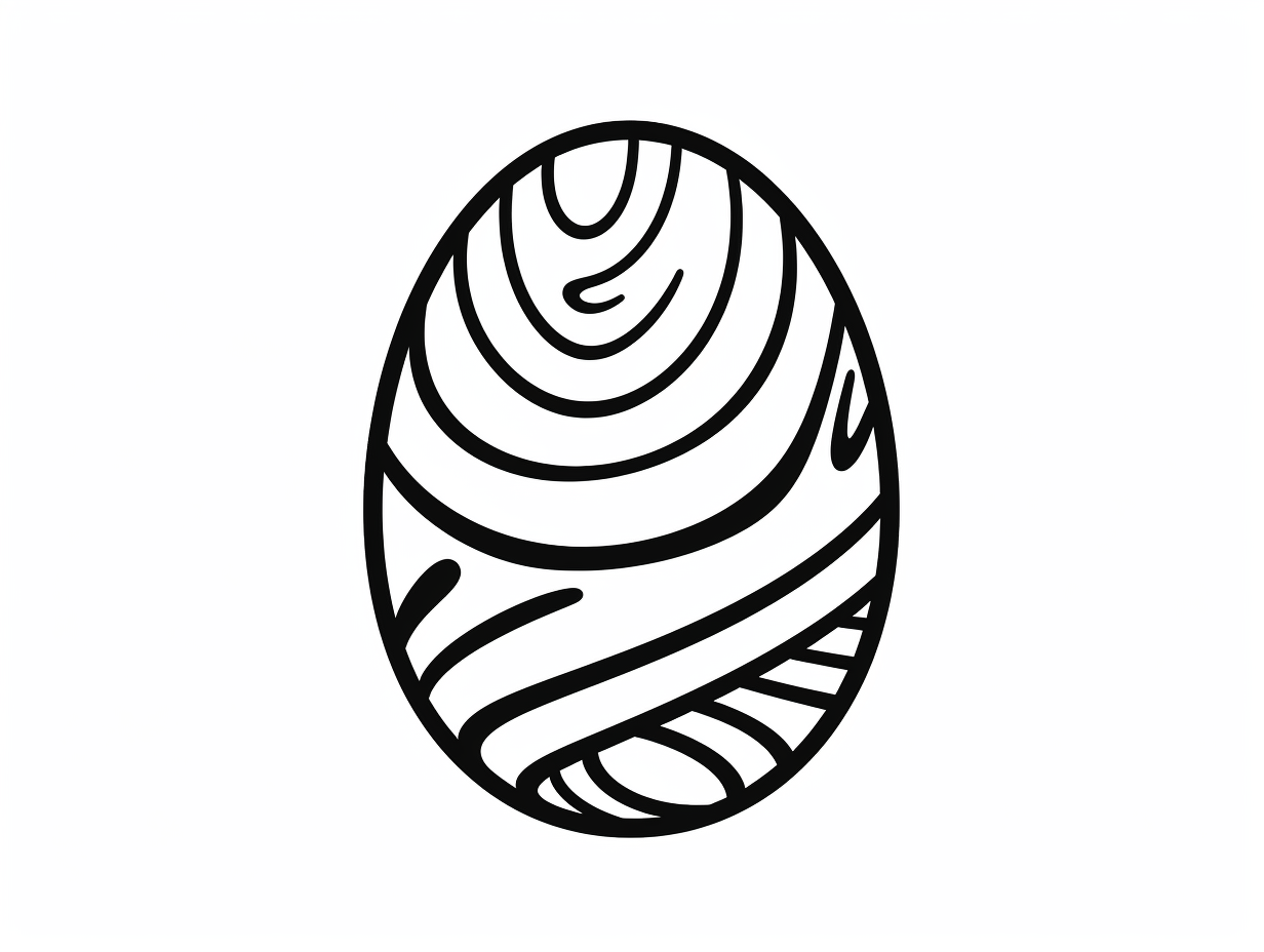 Printable Easter Egg To Color Coloring Page