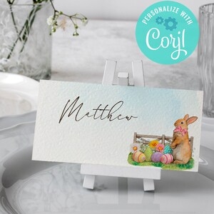 printable easter place card template