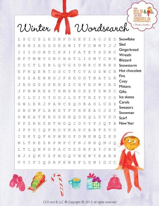 Printable Elf On The Shelf Activity Sheets Printable New Year Banners