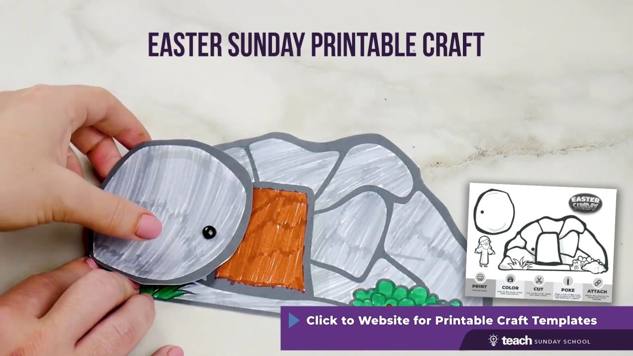 Printable Empty Tomb Craft Template