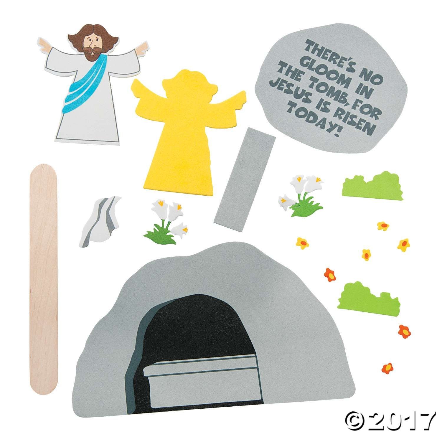 Printable Empty Tomb Craft Template Printable Calendars AT A GLANCE