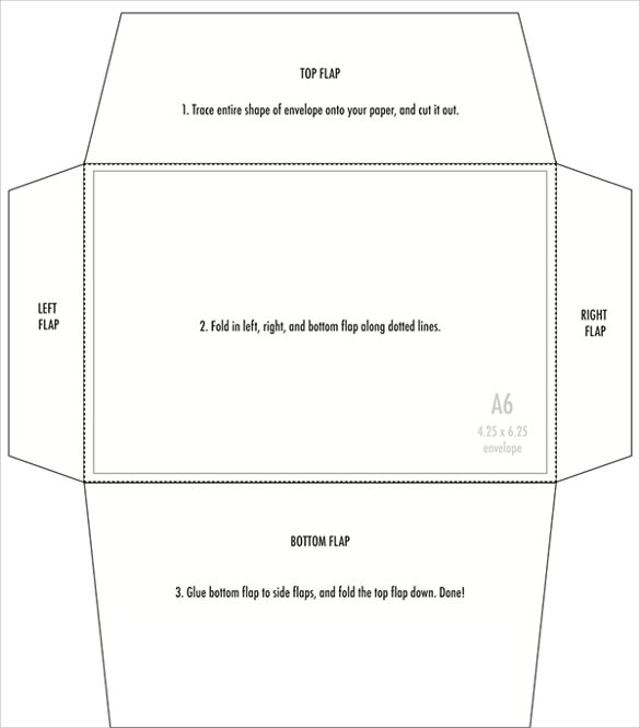 Printable Envelope Template For 4x6 Card Printable Templates