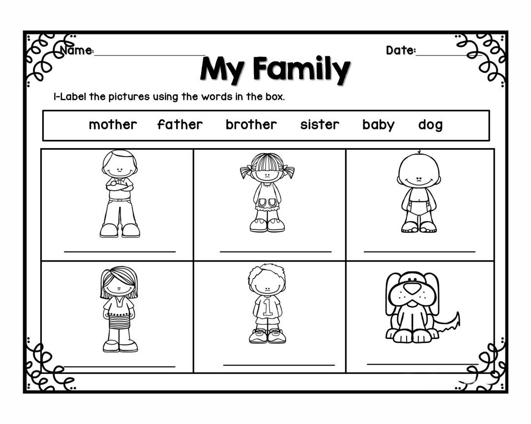 Printable Family Activities For Preschoolers Printable Word Searches