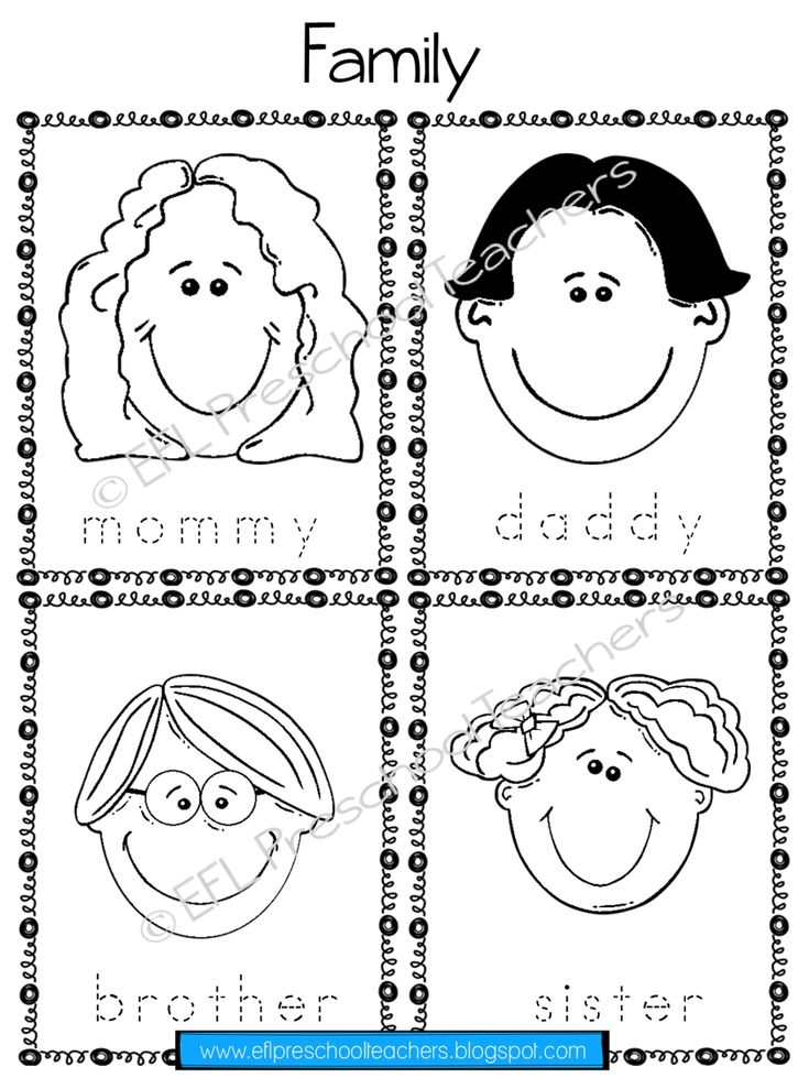 Printable Family Activities For Preschoolers
