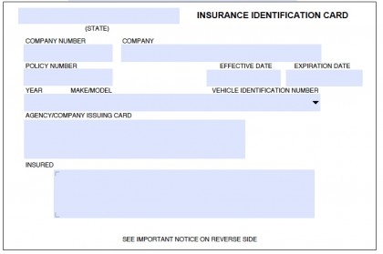 Printable Fillable Fake Car Insurance Card Template Retsoc