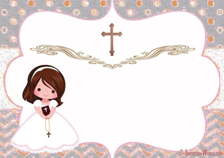 Printable First Communion Card Templates Free