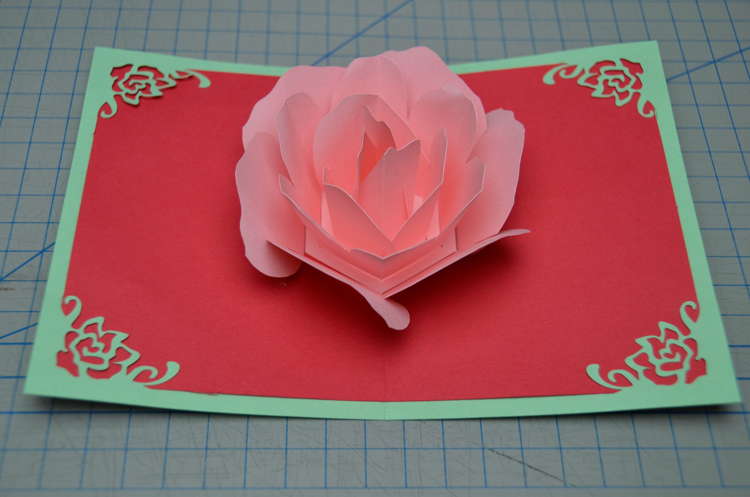 printable pop up flower card template