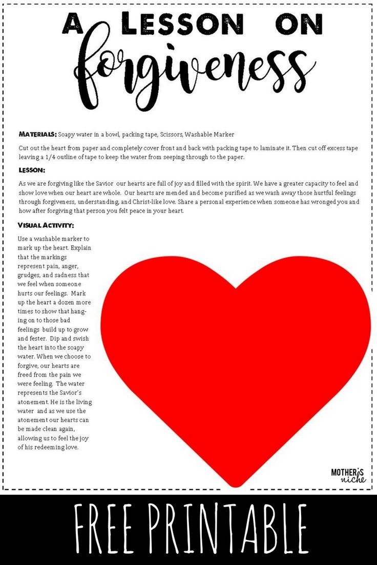 Printable Forgiveness Activity Sheets Printable Word Searches