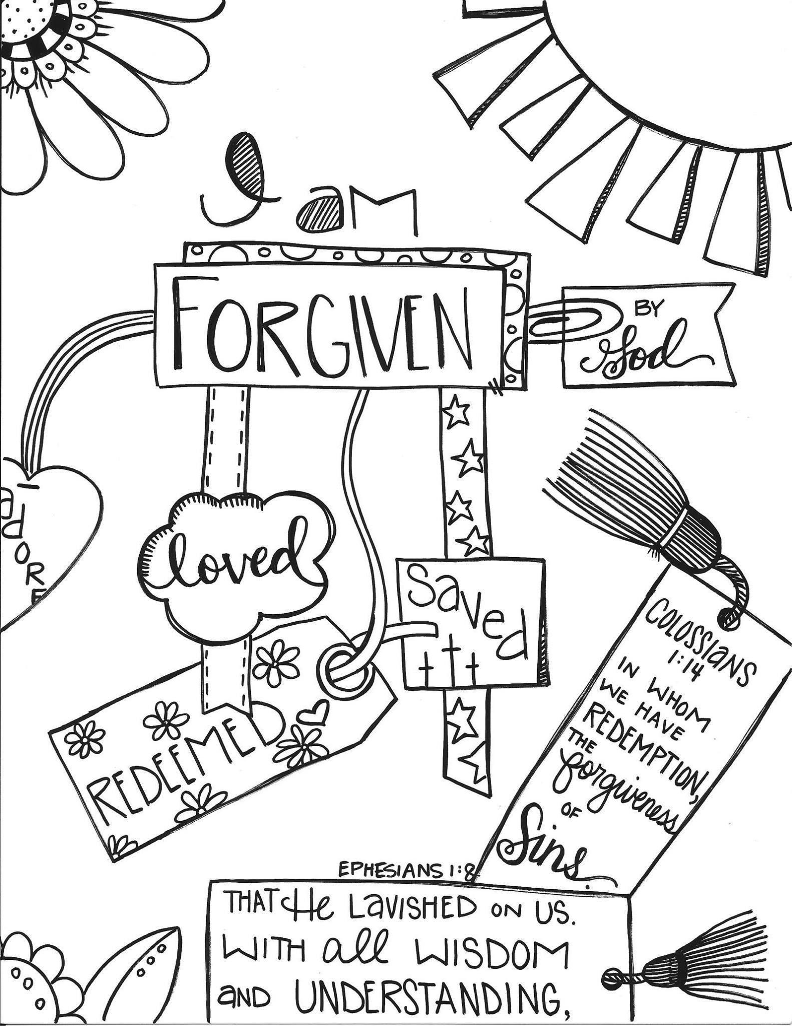 Printable Forgiveness Activity Sheets