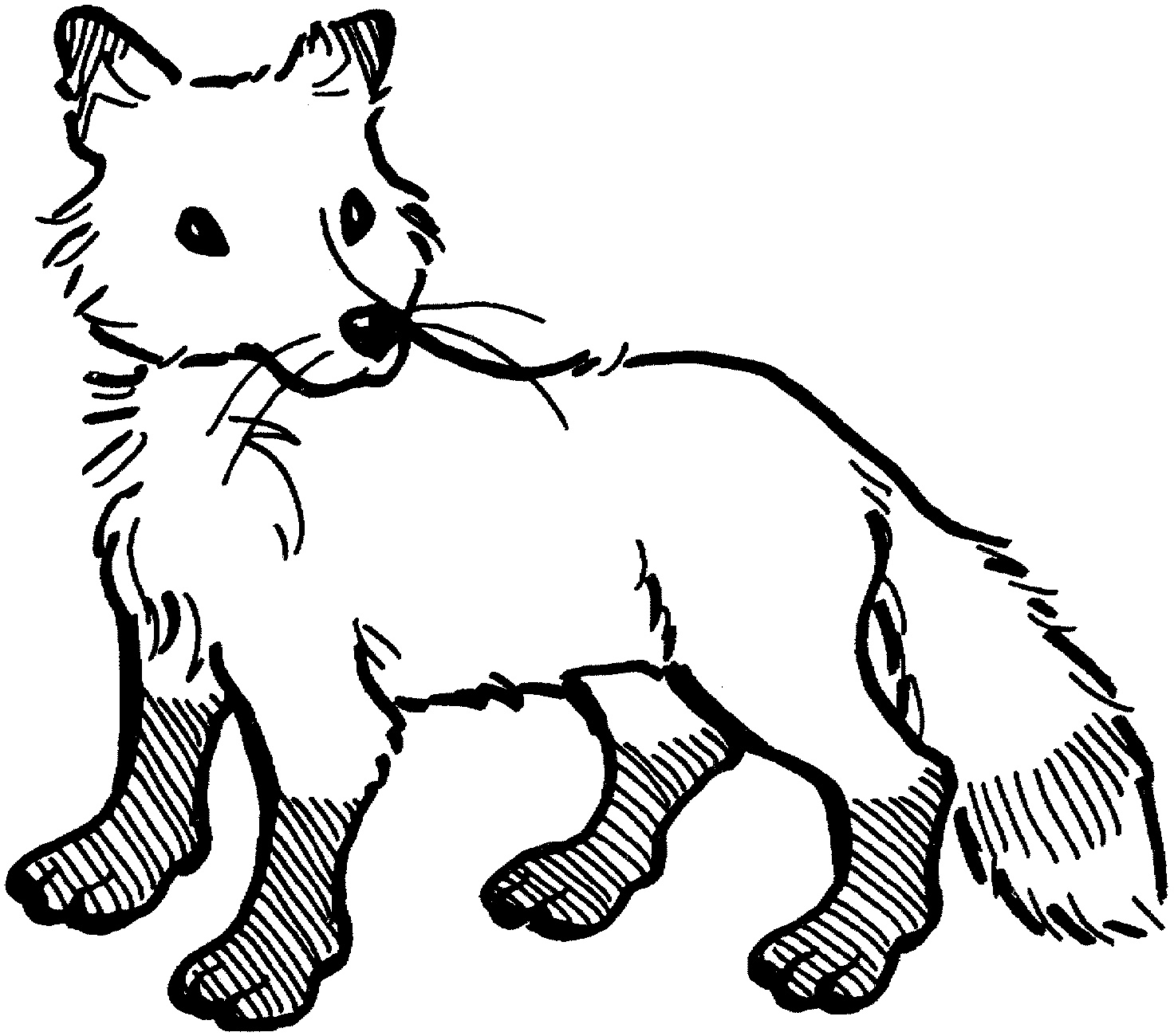 Printable Fox Coloring Pages