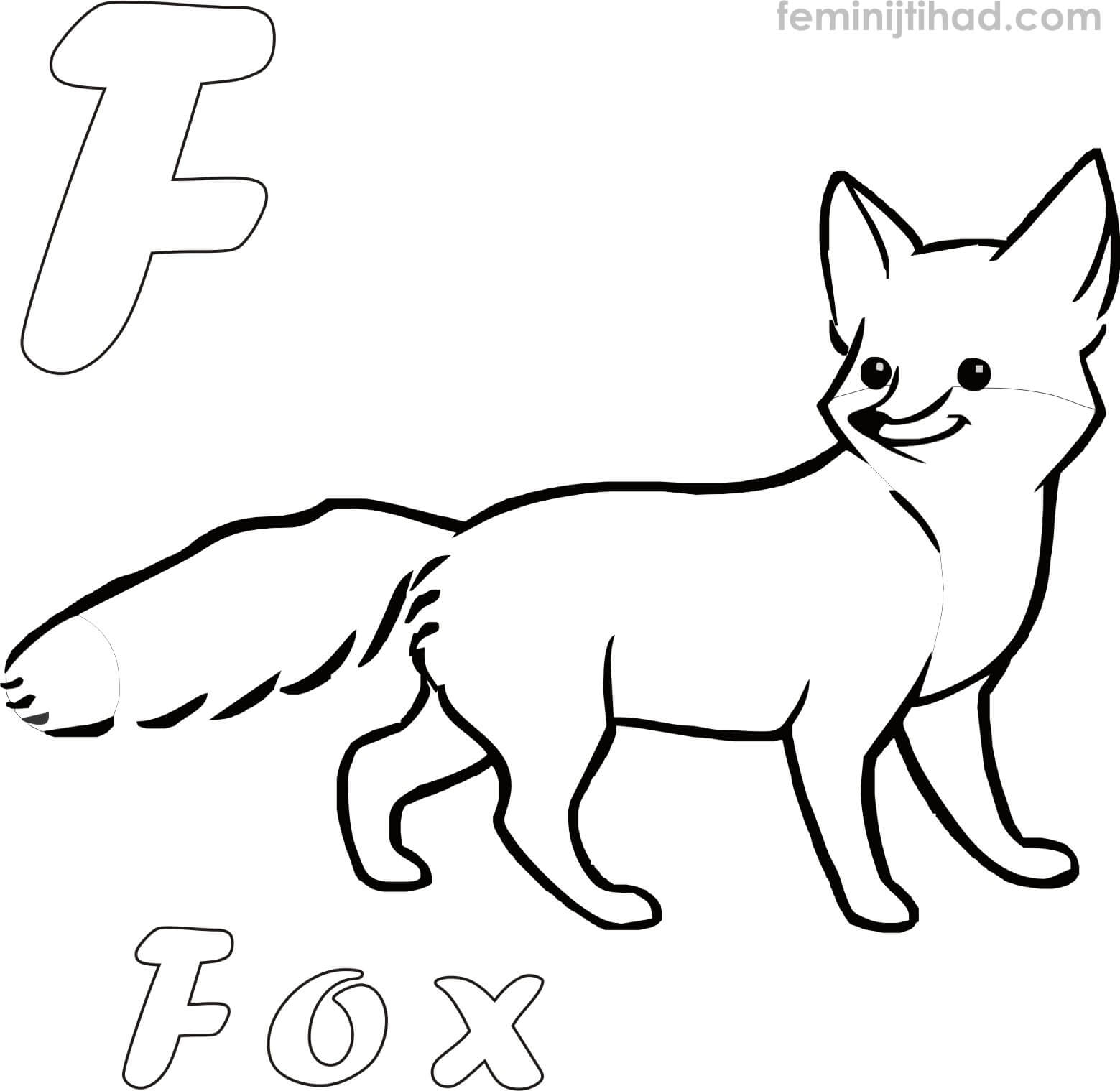 printable picture of a fox