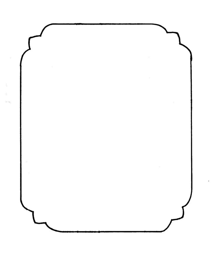 printable picture frame template