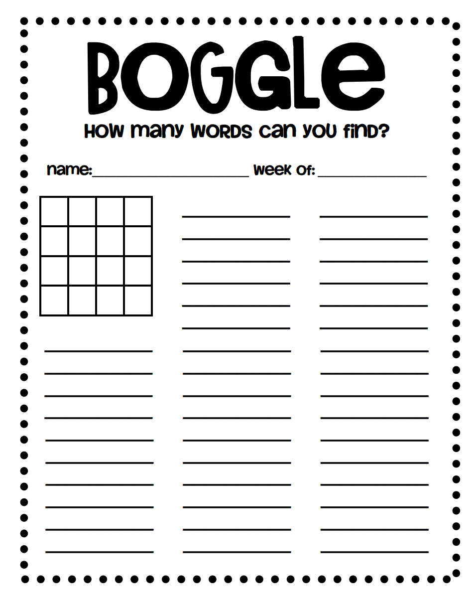 Printable Free Printable Boggle Board Printable New Year Banners